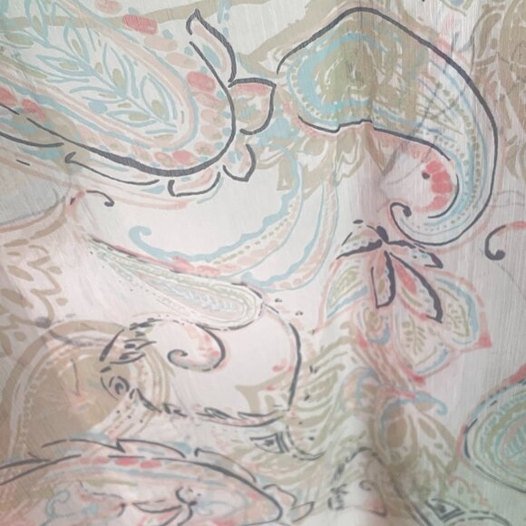 Chico's Summer Sheer Cardigan 3/4 Sleeve Size 18 - Picture 3 of 6